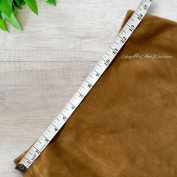 Brooks Brothers RARE buttery caramel toffee suede maxi skirt *shop@iamwarrior - Picture 7 of 11